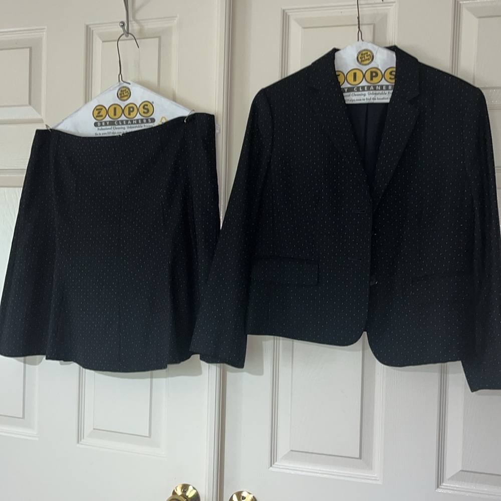Ann Taylor wool suit jacket and skirt separate fully lined